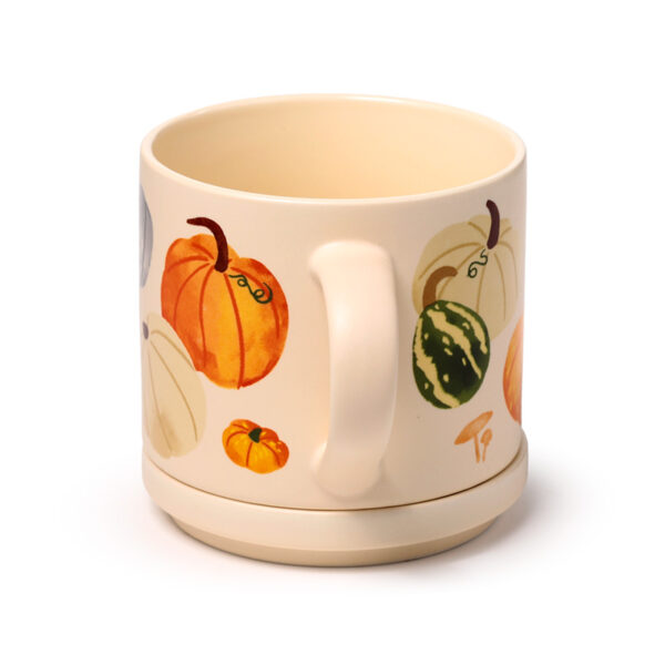 Porcelain Mug & Coaster Lid Set - Autumn Harvest - Image 7