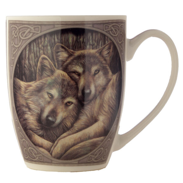 Porcelain Mug - Lisa Parker Loyal Companions Wolf - Image 2
