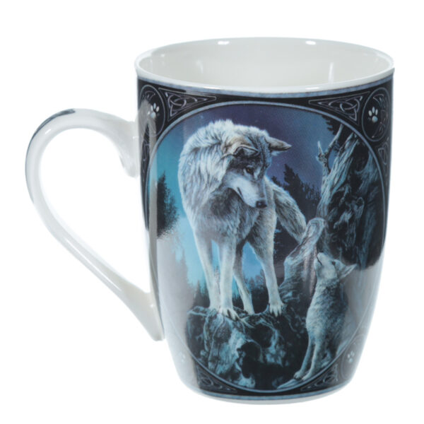 Porcelain Mug - Lisa Parker Guidance Wolf Design - Image 4