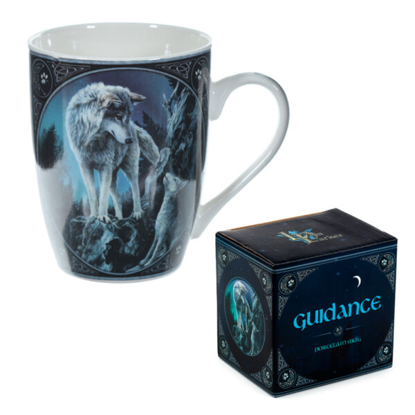 Porcelain Mug - Lisa Parker Guidance Wolf Design - Image 7
