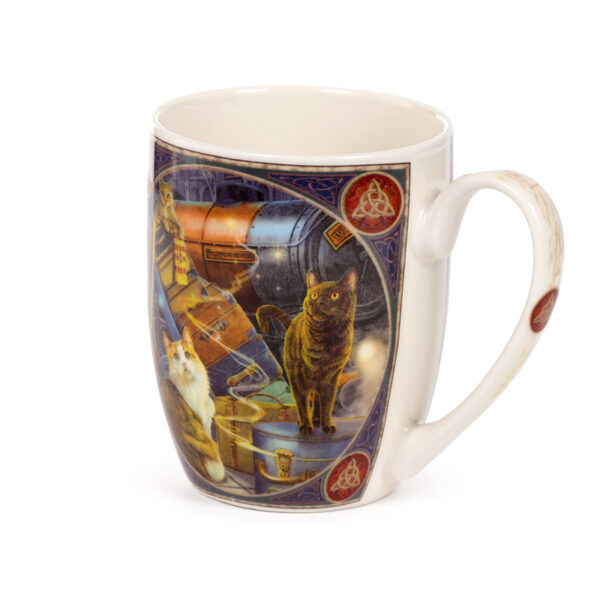 Porcelain Mug - Lisa Parker Witchwood Express Cats - Image 4