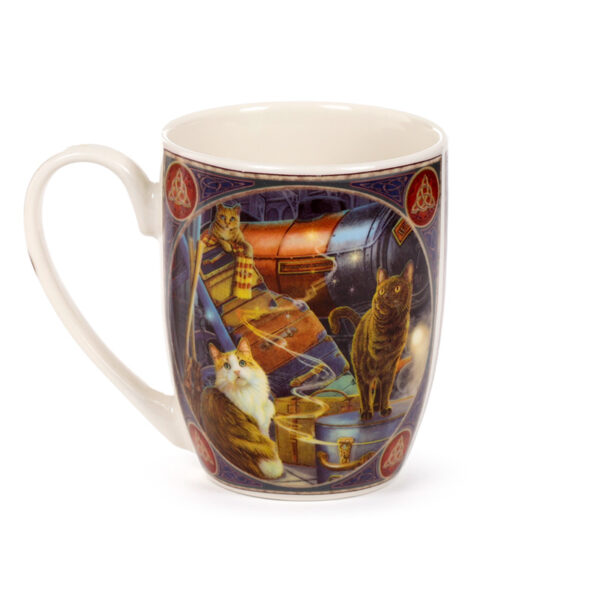 Porcelain Mug - Lisa Parker Witchwood Express Cats - Image 6