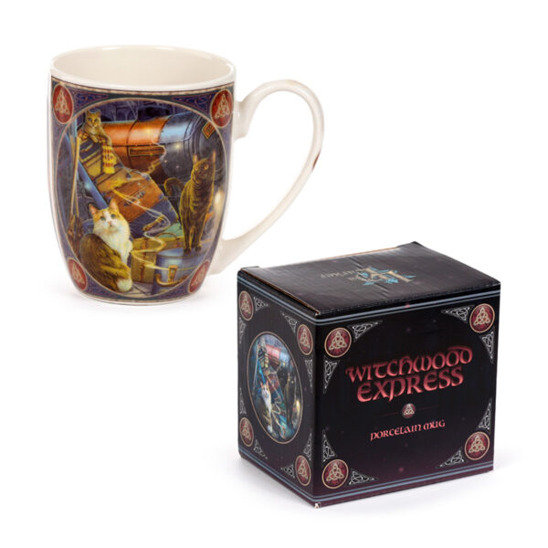 Porcelain Mug - Lisa Parker Witchwood Express Cats - Image 9