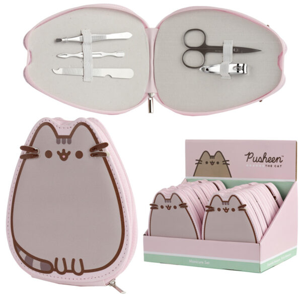 5 Piece Zip Up Shaped Manicure Set - Pusheen the Cat - Image 5