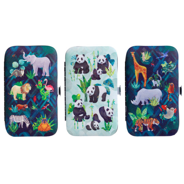 5 Piece Zip Up Shaped Manicure Set - Animal Kingdom - Image 2