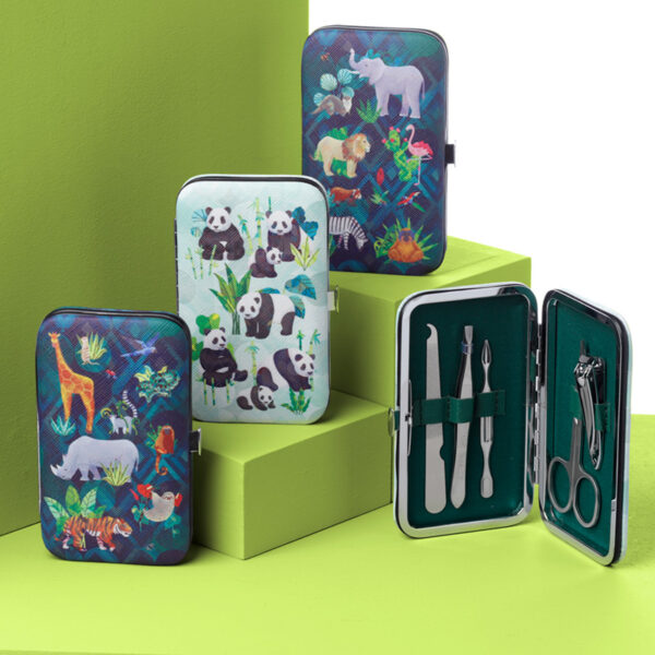 5 Piece Zip Up Shaped Manicure Set - Animal Kingdom - Image 7