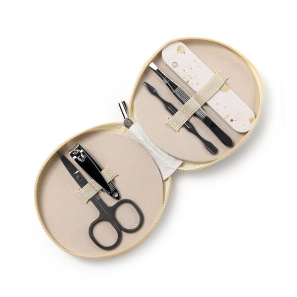 5 Piece Round Manicure Set - Jan Pashley Stag - Image 3
