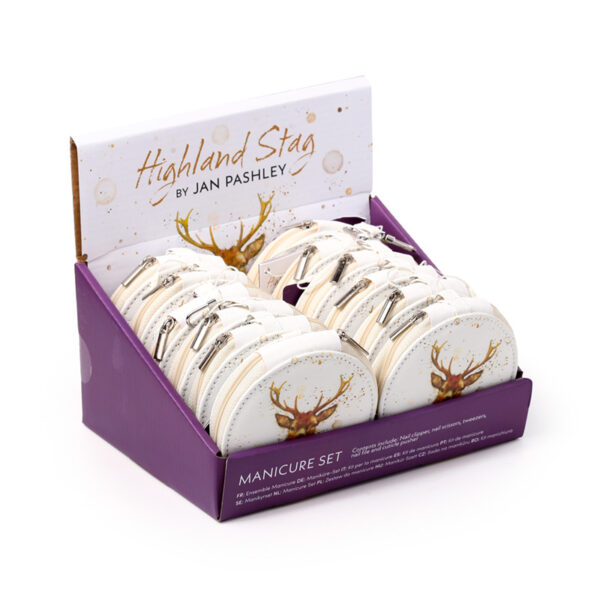 5 Piece Round Manicure Set - Jan Pashley Stag - Image 9