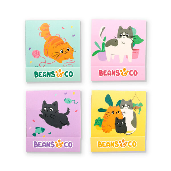 Nail File Matchbook - Beans & Co Cats - Image 2