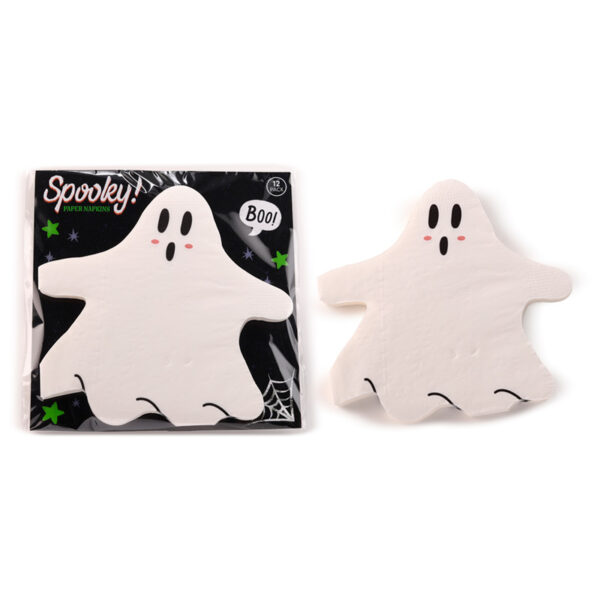 Pack of 12 Napkins - Halloween Ghost