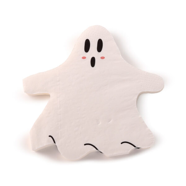 Pack of 12 Napkins - Halloween Ghost - Image 2