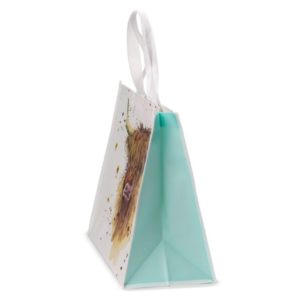 Durable Reusable Shopping Bag - Jan Pashley Highland Coo Cow - Image 5