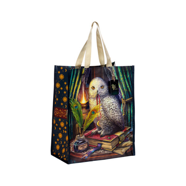 Durable Reusable Shopping Bag - Lisa Parker Guardian of Spells Owl - Image 3