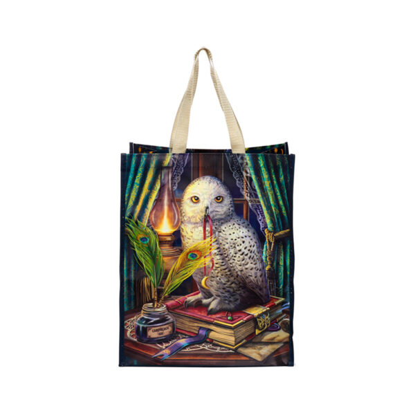 Durable Reusable Shopping Bag - Lisa Parker Guardian of Spells Owl - Image 4
