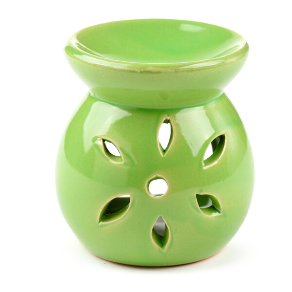 Simple Coloured Cut Out Design Ceramic Oil Burner - Image 4