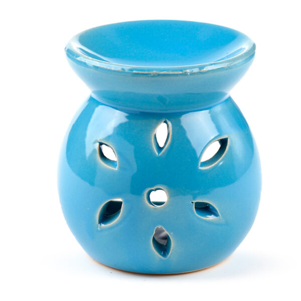 Simple Coloured Cut Out Design Ceramic Oil Burner - Image 5