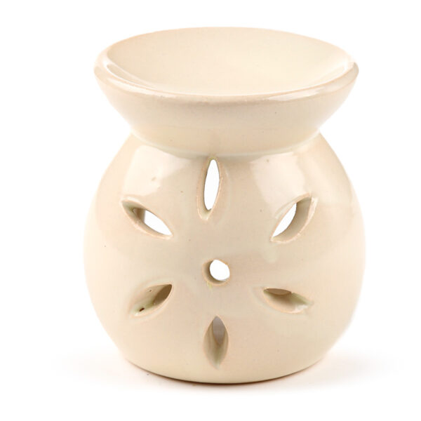 Simple Coloured Cut Out Design Ceramic Oil Burner - Image 6