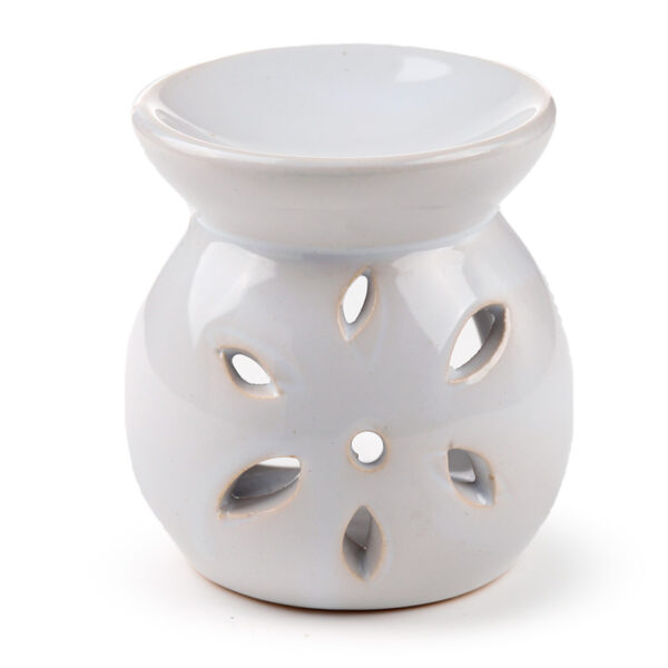 Simple Coloured Cut Out Design Ceramic Oil Burner - Image 7