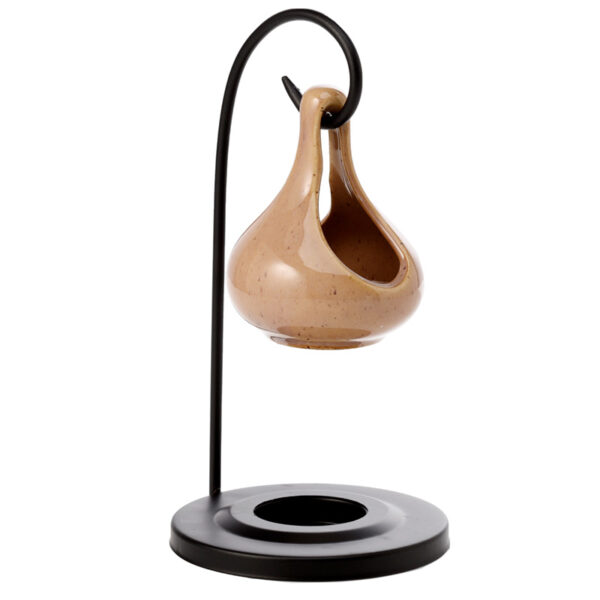 Hanging Teardrop Ceramic Oil Burner with Metal Stand - Image 5
