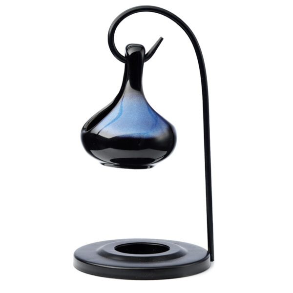 Hanging Teardrop Ceramic Oil Burner with Metal Stand - Image 7