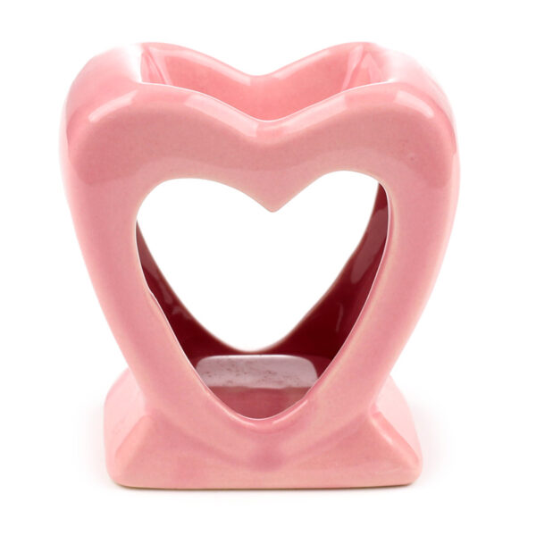 Cute Heart Shaped Ceramic Oil Burner - Image 3