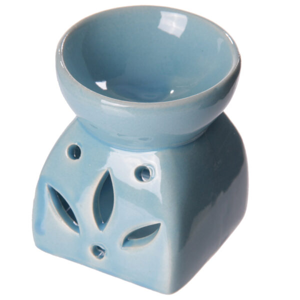 Decorative Squat Ceramic Simple Coloured Oil Burner - Image 3
