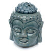 Ceramic Buddha Head Design Crackle Glazed Oil Burner - Image 2