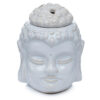 Ceramic Buddha Head Design Crackle Glazed Oil Burner - Image 3