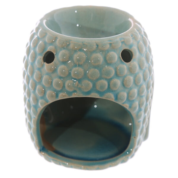 Ceramic Crackled Glaze Buddha Head Oil Burner - Image 4