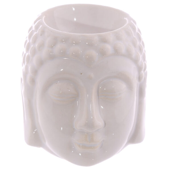 Ceramic Crackled Glaze Buddha Head Oil Burner - Image 5