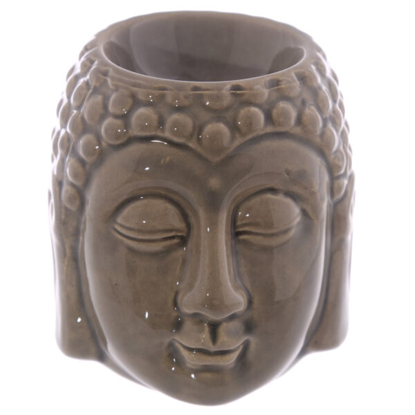 Ceramic Crackled Glaze Buddha Head Oil Burner - Image 7