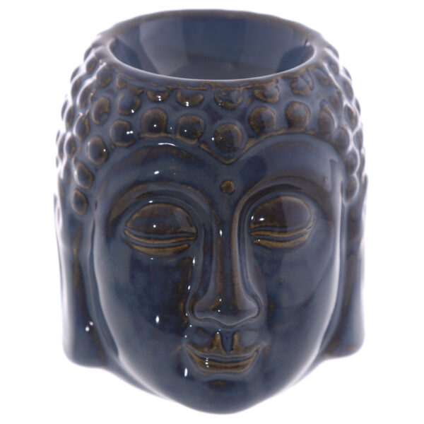 Ceramic Crackled Glaze Buddha Head Oil Burner - Image 9