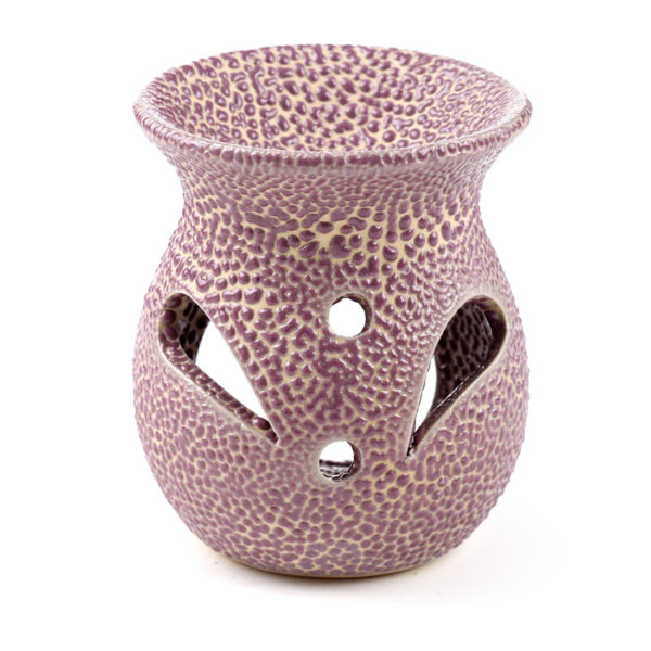Ceramic Crackled Glaze Cut Out Pattern Oil Burner - Image 5