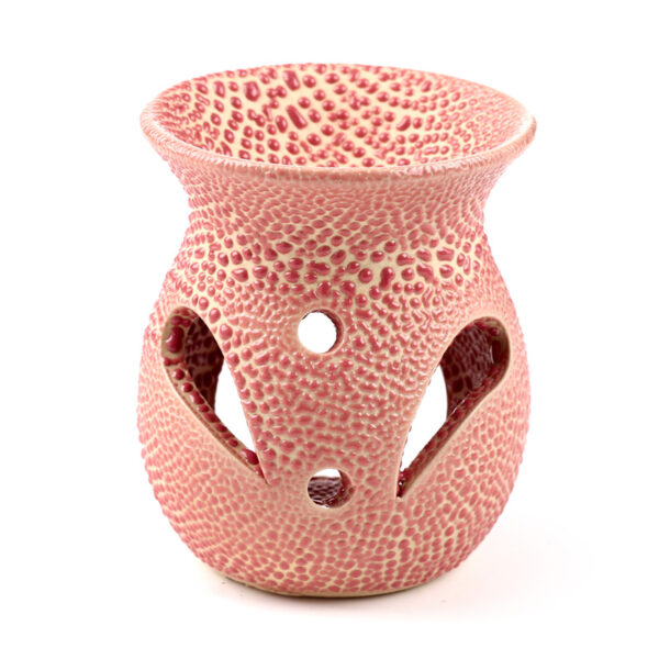 Ceramic Crackled Glaze Cut Out Pattern Oil Burner - Image 6