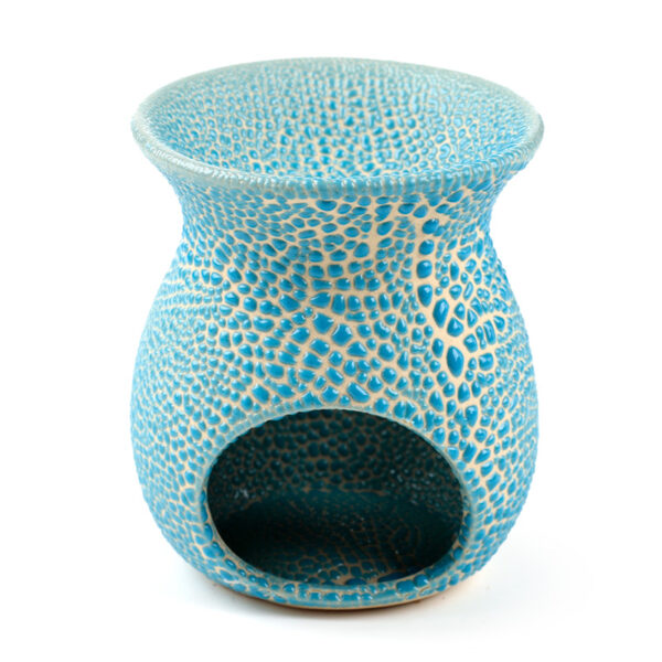 Ceramic Crackled Glaze Cut Out Pattern Oil Burner - Image 7