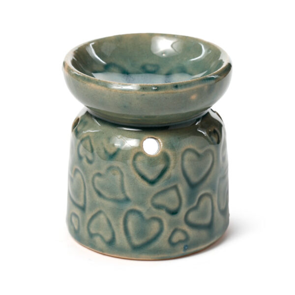 Mini Ceramic Oil Burner - Heart Design - Image 5