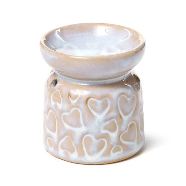 Mini Ceramic Oil Burner - Heart Design - Image 6