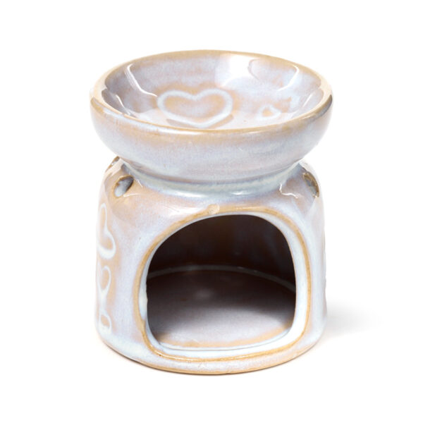 Mini Ceramic Oil Burner - Heart Design - Image 10