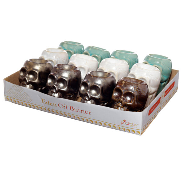 Mini Ceramic Oil Burner - Skull - Image 9