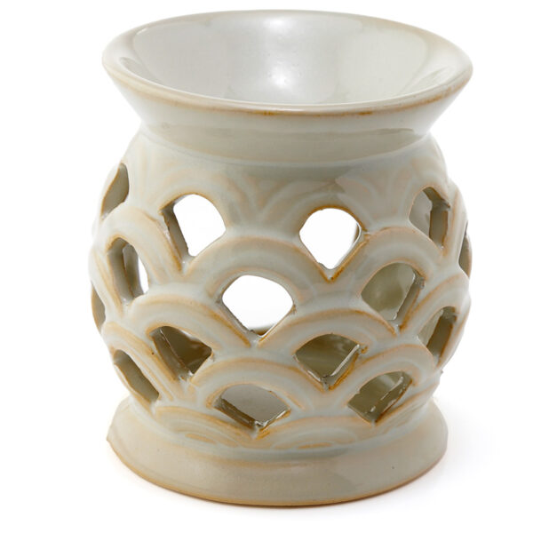 Ceramic Scallop Cut Out Eden Oil Burner - Image 2
