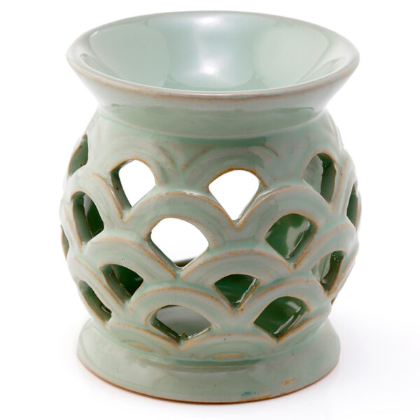 Ceramic Scallop Cut Out Eden Oil Burner - Image 6