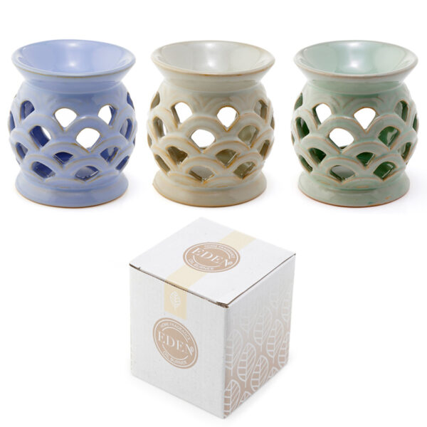 Ceramic Scallop Cut Out Eden Oil Burner - Image 9