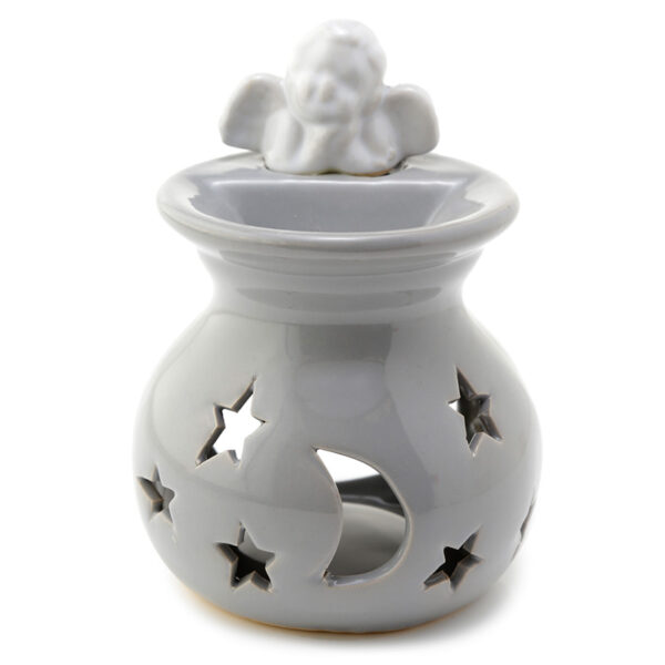 Ceramic Cherub Moon and Starts Eden Oil and Wax Burner - Image 2