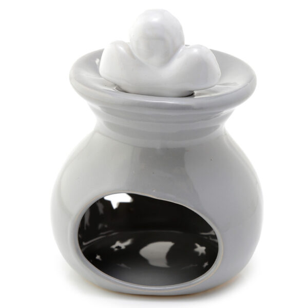 Ceramic Cherub Moon and Starts Eden Oil and Wax Burner - Image 4