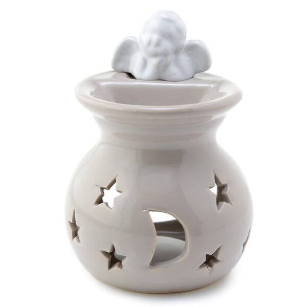 Ceramic Cherub Moon and Starts Eden Oil and Wax Burner - Image 5