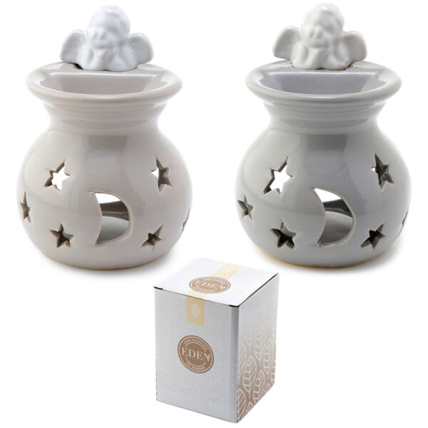 Ceramic Cherub Moon and Starts Eden Oil and Wax Burner - Image 9