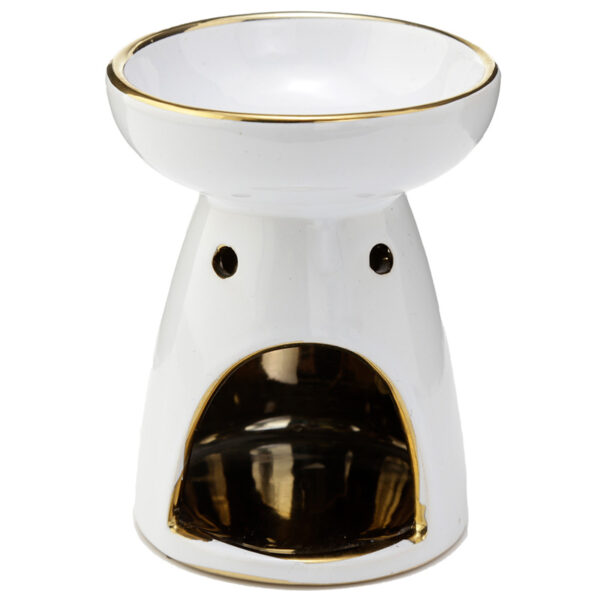 Ceramic Metallic Gold Tree Eden Oil and Wax Burner - Image 4