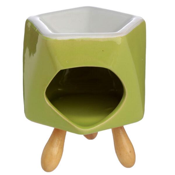 Ceramic Abstract Bold Colours Eden Oil Burner with Feet - Image 2