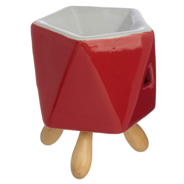 Ceramic Abstract Bold Colours Eden Oil Burner with Feet - Image 5