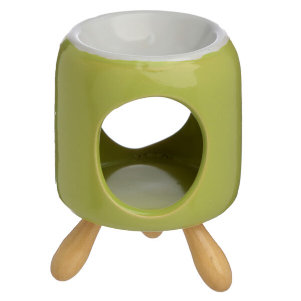 Ceramic Cylindrical Eden Oil Burner with Feet - Image 4